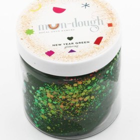 Resim New Year Green Glittering Double Doğal Oyun Hamuru 