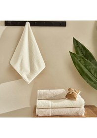Resim Karaca Home Doana Bej 4 Parça Hamam Seti Bej 