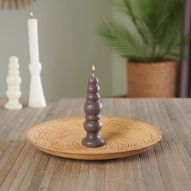 Resim KPM Dekoratif Boğum Şamdan Mum - 15 cm 