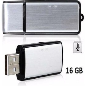 Resim USB Ses Sensörlü Dijital 16 GB Mini Ses Kayıt Cihazı 