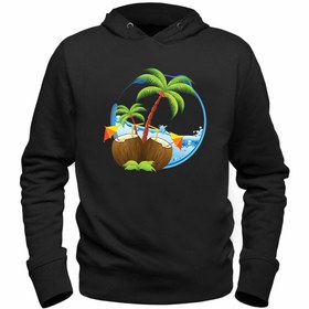 Resim Alfa Tshirt Palmiye Baskılı Çocuk Siyah Sweatshirt 