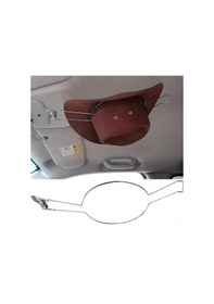 Resim Leezsing Araç İçi Metal Kromlu Şapka Tutucu, Dayanıklı Ve Kompakt, Giyim-içki Rafı, Araç Aksesuarı, Kolay Kullanım, Organizasyon Gereci GÜMÜŞ 