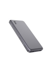 Resim Bix PB113 10000MAH Pd 20W Çift Usb-C Portlu Hızlı Şarj Destekli Taşınabilir Metal Gövdeli Slim Powerbank Koyu Gri 