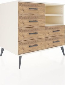 Resim Kronos Şifonyer 2 Raflı 6 Çekmeceli 88x59x80 Aytaşı-aytaşı/çam Aytaşı/çam 
