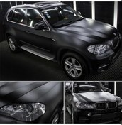 Resim Mat Siyah Kendinden Yapışkanlı Kaplama Folyosu 122 Cm X 2 Metre 