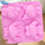 Resim Disney One Stitch Culomy Tarçın Köpek Melodi Dörtlü Pembe Yapıştırıcı Sabun Kalıbı, Yeni El Yapımı Sabun Damla Yapıştırıcı Kalıp, Yeniden Kullanılabilir Parti Model Aracı, el yapımı için uygun, aile ve arkadaşlar için ideal bir hediye 