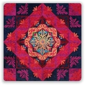 Resim Oscar Stone Decor Doğaltaş Baskılı Bardak Altlığı Tile Desen 10 Cm X 10 Cm - Stone Coaster Dsn99-4 