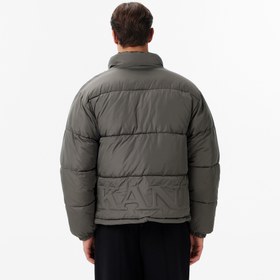 Resim Karl Kani Small Signature Embossed Puffer Erkek Gri Mont 