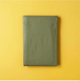 Resim Tek Kişilik Lastikli Kumaş Çarşaf Haki 