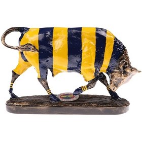 Resim Fenerbahçe Lisanslı Kadife Kutulu Boğa Biblo Heykeli. 