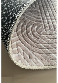 Resim Lüle Halı Delüx Kaymaz Taban Halı Yolluk Gri Renk, Dlx7053 Vizon 