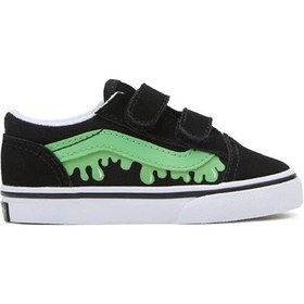 Resim Vans Old Skool V Cırtlı Siyah Erkek Çocuk Spor Ayakkabı Karışık 