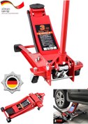 Resim DYNAMİC MAX Hidrolik Ağır Hizmet Tipi Alçak Şase 3 Ton Kapasiteli Güçlendirilmiş Çift Piston Garaj Krikosu 47cm 