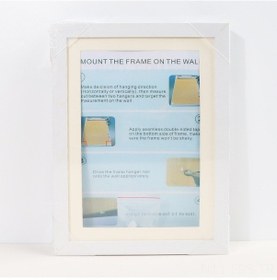 Resim Hfambition Çocuk Sanatı Rahat Açılır Beyaz Çerçeve 34x25.3cm - 3 Adet Izsiz Çivi İle - Dekoratif Tablo Rahmen 