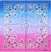 Resim Chaoduo Shop Mavi Gül Tarzı 55-55 cm Moda Yeni Ayçiçeği Degrade Renk Hip Hop Eşarp Doğa Sporları Sürme Çeşitli Pamuk Sokak Dansı 55*55 cm Kare Eşarp (Yurt Dışından) 