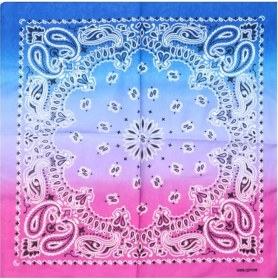 Resim Chaoduo Shop Mavi Gül Tarzı 55-55 cm Moda Yeni Ayçiçeği Degrade Renk Hip Hop Eşarp Doğa Sporları Sürme Çeşitli Pamuk Sokak Dansı 55*55 cm Kare Eşarp (Yurt Dışından) 