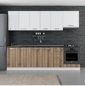 Resim Minar 265 Cm Mutfak Dolabı Beyaz Dore 265-D5 Beyaz 