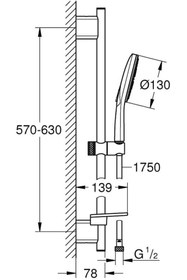 Resim Grohe Duş Seti 3 Akışlı Smartactive Krom - 26575000 