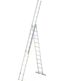 Resim - Skybest 3x12 Basamaklı Üç Parçalı Çok Amaçlı Alüminyum Merdiven 