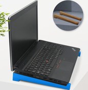 Resim Gift Taşınabilir Ahşap Mavi Notebook Laptop Standı BK