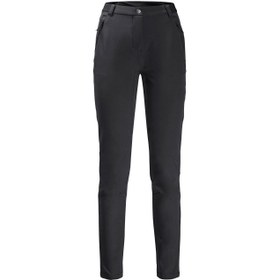 Resim Jack Wolfskin Geigelstein Slim Kadın Siyah Outdoor Pantolonu 