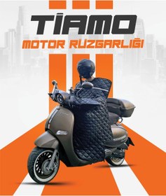 Resim JUNİOR TİAMO TIAMO Su ve Rüzgar Geçirmez Motor Rüzgarlığı – Kışlık Scooter ve Motosiklet Koruma Örtüsü 