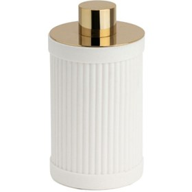 Resim Genel Markalar Reçine Tezgah Üstü Pamukluk Beyaz-Gold 149X80X80 Mm 