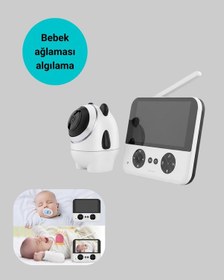 Resim Uzaktan Kontrollü Bebek Kamerası Ninni Ve Zoom Özellikli 