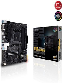 Resim ASUS TUF GAMING A520M-PLUS AM4 DDR4 4800 HDMI+DVI+VGA M2 USB3.2 AURA RGB Matx 