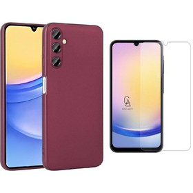 Resim Samsung Galaxy A25 İle Uyumlu Kılıf Soft Yumuşak Telefon Kılıfı Ve Temperli Cam Ekran Koruyucu 