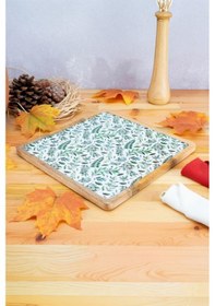 Resim Bambum Kangura - Mango Ağacından Kare Tepsi Yaprak Büyük Yeşil 