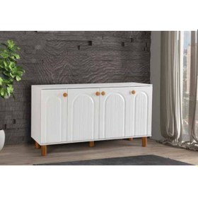 Resim Kdl Beyaz Bohem Düğme Konsol Beyaz 