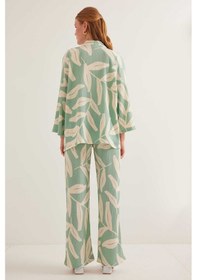Resim Bigdart Gabria Desenli Kimono Takım Mint 