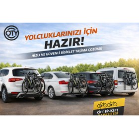 Resim OTY 2 Bisiklet Taşıma Aparatı Yeni Nesil Tüm Araçlara Uyumlu (Suv-Sedan-Hacback-Hafif Ticari ) 