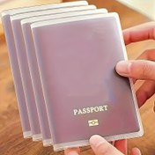 Resim Çoklu Kart Yuvalı, Çizilmeye Dayanıklı & Su Geçirmez 4 Adet Dayanıklı Pasaport Kılıfları - Şeffaf 