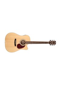 Resim Cort Mr710fns Elektro Akustik Gitar - Natürel Satin Profesyonel Masif Ladin Kapak, Dreadnought Kasa, Fishman Presys Eq, Doğal Ve Dengeli Akustik Tonlar 