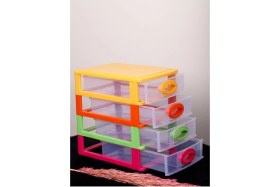 Resim Çekmeceli 4 Katlı Posta ve Saklama Kutusu, Pratik ve Şık Tasarım 