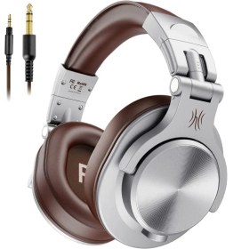 Resim OneOdio A71 Studio HiFi Kulak Üstü Kulaklık - 40kHz Hi-Res Audio, Çift Jak Girişli (3.5mm/6.35mm) Gümüş 