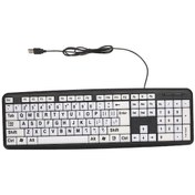 Resim Carrier Az Gören Kullanıcılar İçin Usb Kablolu Klavye Büyük 