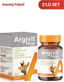Resim Focus 3'lü Paket Fosfatidilserin, L-arjinin, Multivitamin Ve Multimineral Tablet 30 Adet 