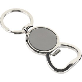 Resim Gazoz Kapağı Açacaklı Metal Unisex Anahtarlık 