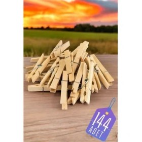 Resim Hsnet Ahşap Mandal Seti 144 Adet 71 - F691K590-U72691 