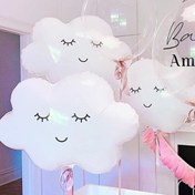 Resim 4 adet 75cm Beyaz Bulut Balonlar, Helyum Gazıyla Uçan, Sevgililer Günü, Doğum Günü, Düğün, Doğum Günü Partisi Süslemesi için Uygun 