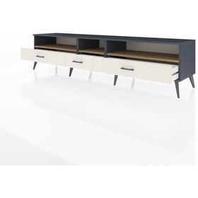 Resim Hyperion Tv Ünitesi 3 Raflı 3 Çekmeceli 220x44x51 Antrasit-çam/aytaşı Atlas Çam/aytası - Antrasıt 