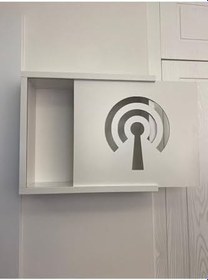 Resim Wifi Modem Saklama Kutusu 35 X 40 Cm Beyaz 