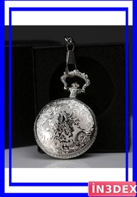 Resim İN3DEX Antik Tasarımlı Köstekli Cep Saati Koleksiyon Ürünü 