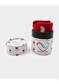 Resim Gost Liria Crimson Desenli Unisex Soket Çorap Kırmızı 