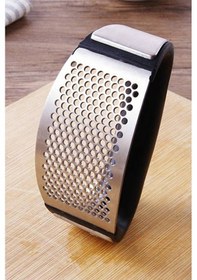 Resim Yeni Sarımsak Ezici Paslanmaz Çelik Garlic Press Gri 