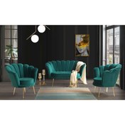 Resim mobilyabazari Inci Zümrüt Çay Seti (salon, Balkon, Cafe Ofis) 2+1+1 