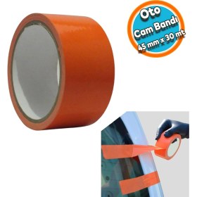 Resim Nzb Araba Araç Oto Cam Ayna Sabitleme Tamir Montaj Bandı Iz Bırakmaz Maskeleme Güçlü Bant 45 mm x 30 Metre 